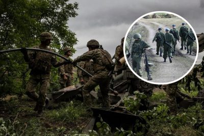 украинские военные, российские военные